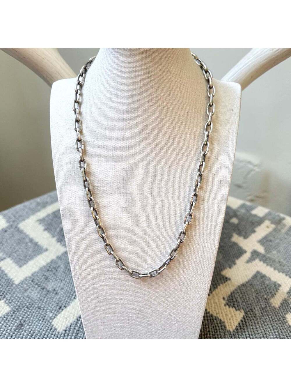 Chimney Butte Massive Sterling Paperclip Chain- 20"